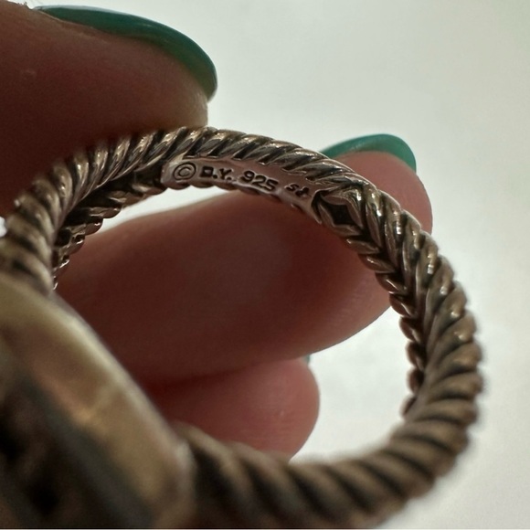 David Yurman Blue Topaz Earrings and Ring Set - Picture 6 of 6